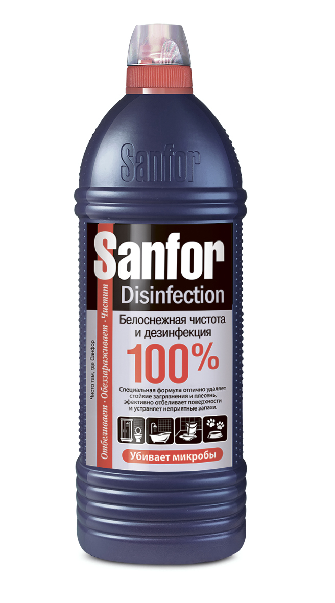 SANFOR (Санфор) 1000мл Средство дезинфицирующее Universal (прямое горло) (18661) оптом в Торус