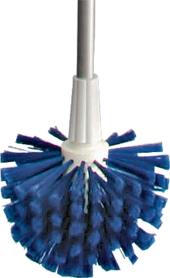 Щётка д/мытья резервуаров Brush FOOD 170*d210мм синяя (8895) оптом в Торус