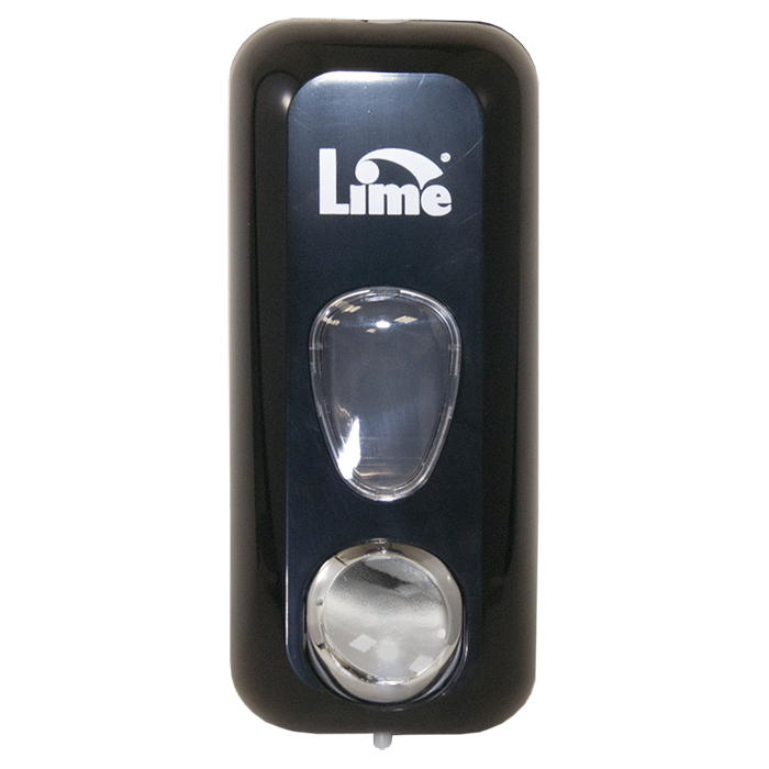 Диспенсер д/жидкого мыла в пакетах LIME 0.6л, черный (971102) оптом в Торус