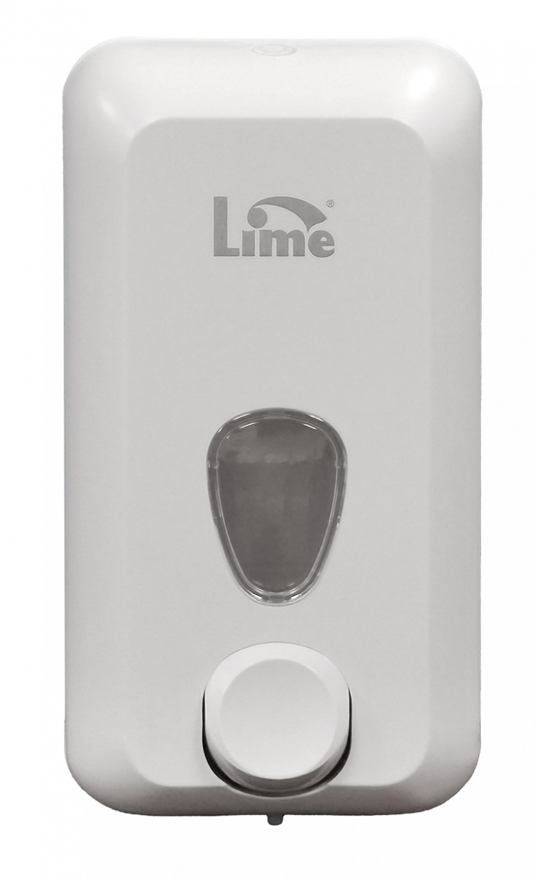 Диспенсер д/жидкого мыла LIME 1л, заливной, белый (973000) оптом в Торус