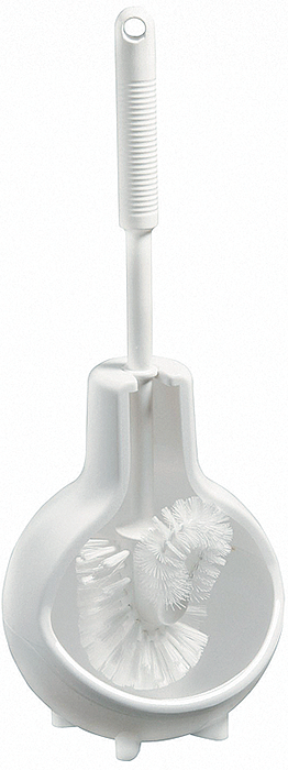 Ёрш д/унитаза Brush CLEAN с подставкой напольный белый (6840) оптом в Торус