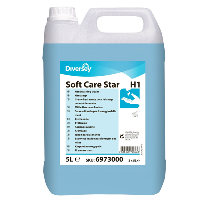 SOFT CARE STAR/SOFT CARE FRESH (софт кеа фреш), жидкое мыло для рук, 5л (101107321/6973000) оптом в Торус