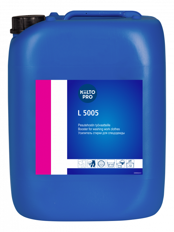 KIILTO L5005 20л, щелочной усилитель д/стирки спецодежды (60135/205155) оптом в Торус
