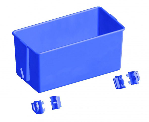 TRIS TRAY Корзинка для тележки пластиковая (синяя) (TRIS TRAY/PMVR95609 0015) оптом в Торус