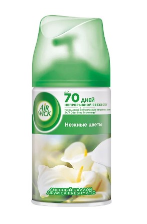 Освежитель воздуха AIRWICK (Эрвик) смен. флакон Нежные Цветы 250мл оптом в Торус