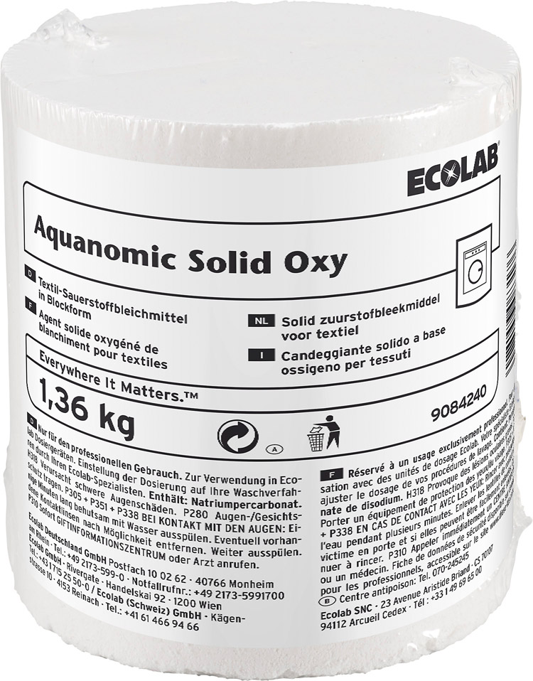 AQUANOMIC SOLID OXY 1,36 кг, Концентр.отбеливатель на основе кислорода (9084300/9084870) оптом в Торус