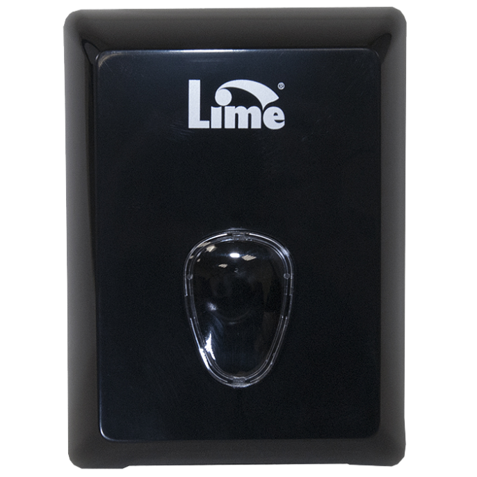 Диспенсер для туалетной бумаги листовой T3, LIME черный (916002)