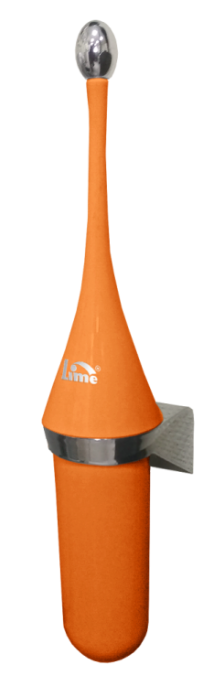 Ерш для туалета настенный LIME оранжевый