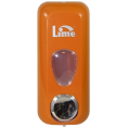 Диспенсер д/жидкого мыла LIME 0.6л, заливной, оранжевый (971003)