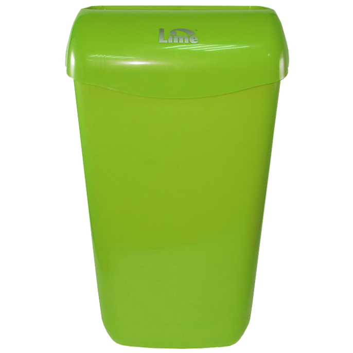 Корзина д/мусора LIME 23л подвесная с держателем мешка зеленая (974234)
