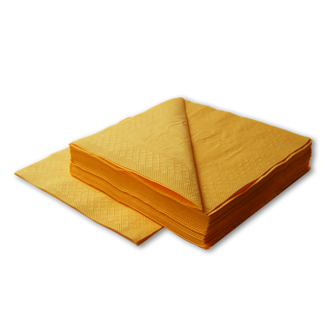 Салфетки LIME 2-сл, 33*33см, 125л, жёлтые (740800)
