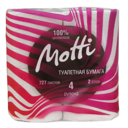 Туалетная бумага в рулоне MOTTI 2-слойная, 20 метров (102014)