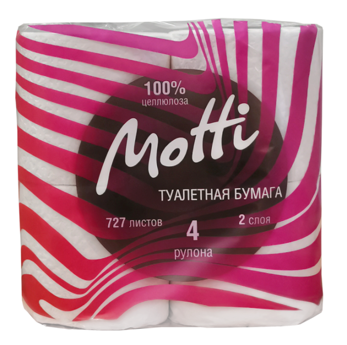 Туалетная бумага в рулоне MOTTI 2-слойная, 20 метров (102014)
