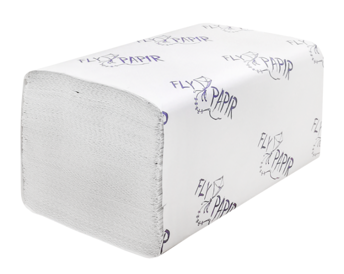 Полотенца бумажные листовые FlyPapir Premium SmartMix V-сложения (ZZ), 1-слойные, 250 листов, H3, (261350/205)