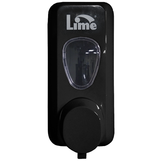 Диспенсер д/жидкого мыла-пены LIME 0.6л, черный (972002)
