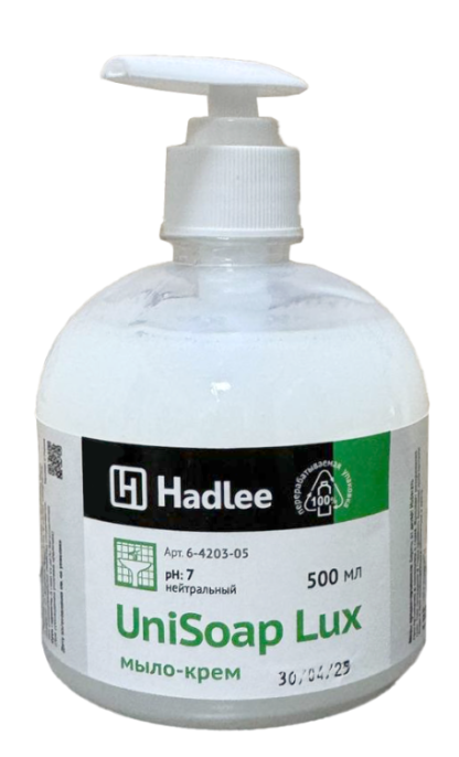 HADLEE Unisoap Lux 0,5л (Юнисоп Люкс) мыло-крем для рук, белое (6-4203-05)