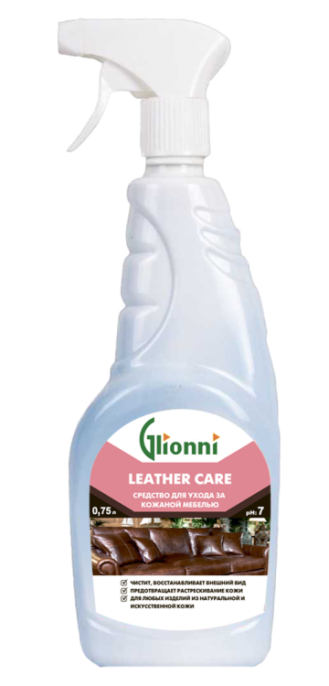 GLIONNI LEATHER CARE (Лэзе Кэа) 0,75л Ср-во очищающее, кондиционер д/кожи (KMG-31-075)