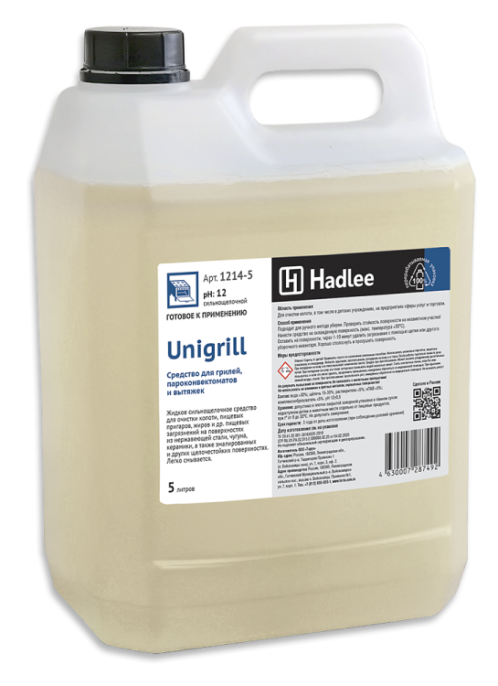 HADLEE Unigrill 5л, Средство для очистки грилей, вытяжек, конвект. (1214-5)