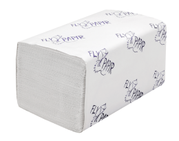 Полотенца бумажные листовые FlyPapir Premium SmartMix V-сложения (ZZ), 1-слойные, 200 листов, H3, (261255)