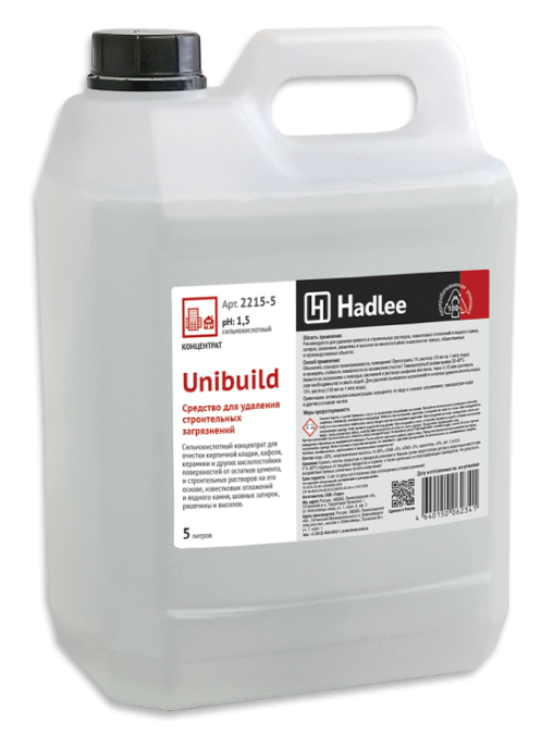 HADLEE Unibuild 5л, Средство для удаления строительных загрязнений (2215-5)