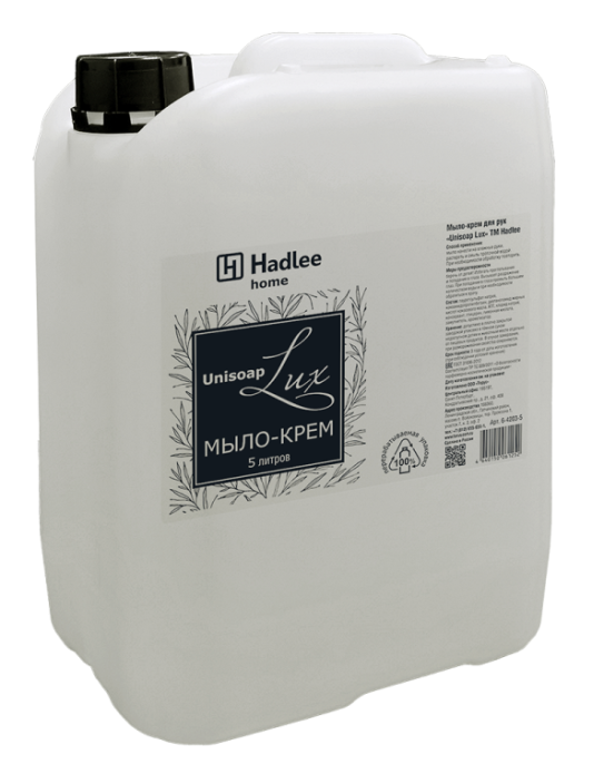 HADLEE home Unisoap Lux 5л (Юнисоп Люкс) мыло-крем для рук, белое (6-4203-5)
