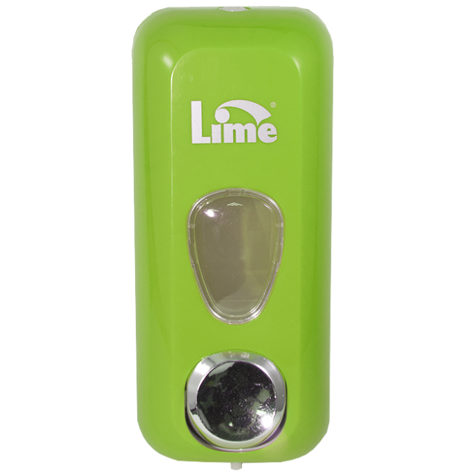 Диспенсер д/жидкого мыла LIME 0.6л, заливной, зеленый (971004)