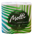 Полотенца в рулоне MOTTI 2-слойные, 17м, белые, 2 рул/уп (191724)