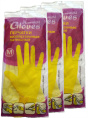 Перчатки латексные хозяйственные р-р M, household GLOVES/LIBRY (40 гр)