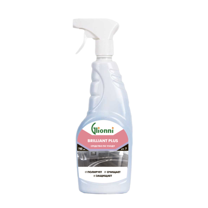 GLIONNI BRILLIANT PLUS (Бриллиант плюс) 0,75л Полироль д/деревянных и пласт.поверхностей(KMG-09-075)