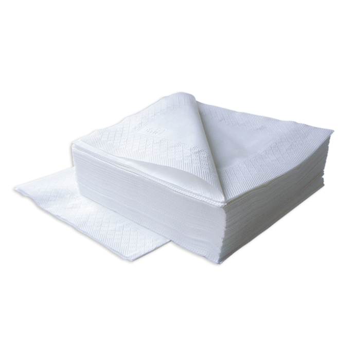 Салфетки LIME 2-сл, 33*33см, 125л, белые (740100)