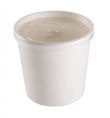 Упаковка д/супов, мороженого с карт. крышкой белая 230мл (ECO SOUP 8W ECONOM)