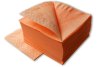 Салфетки LIME 2-сл, 24*24см, 250л, оранжевые (К510250)