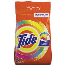 TIDE (Тайд) 3кг Стиральный порошок автомат Color (СМС107)
