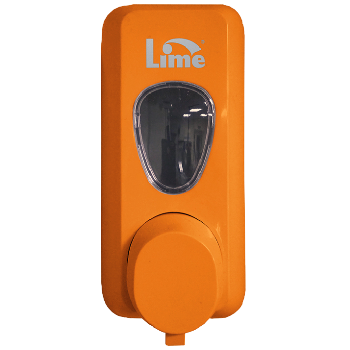 Диспенсер д/жидкого мыла-пены LIME 0.6л, оранжевый (972003)