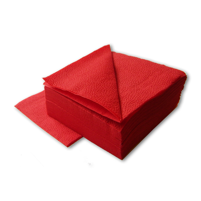 Салфетки LIME 1-сл, 24*24см, 400л, красные (410700)