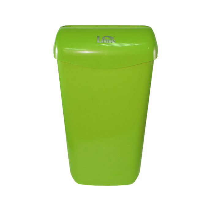 Корзина д/мусора LIME 11л подвесная с держателем мешка зеленая (974114)
