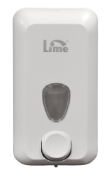 Диспенсер д/жидкого мыла LIME 1л, заливной, белый (973000)