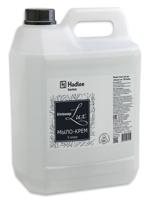 HADLEE home Unisoap Lux 5л (Юнисоп Люкс) мыло-крем для рук, белое (6-4203-5)