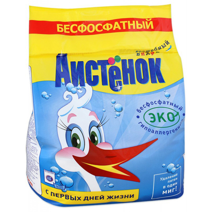 АИСТЕНОК 2,4кг Стиральный порошок автомат Детский бесфосфатн.