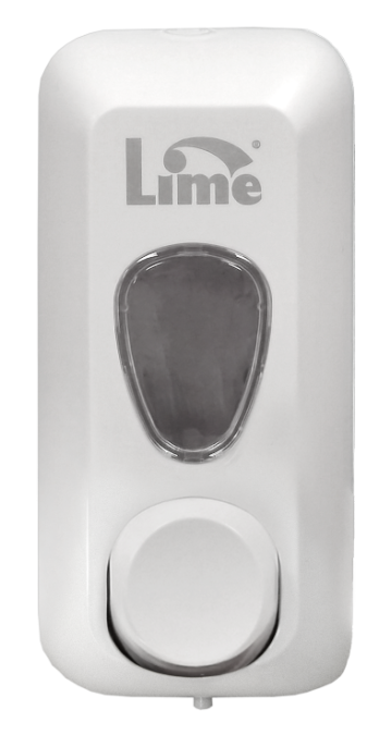 Диспенсер д/жидкого мыла LIME 0.6л, заливной, белый (971000)