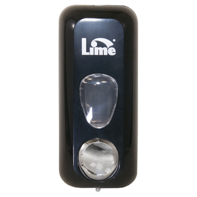 Диспенсер д/жидкого мыла в пакетах LIME 0.6л, черный (971102)