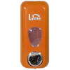 Диспенсер д/жидкого мыла LIME 0.6л, заливной, оранжевый (971003)