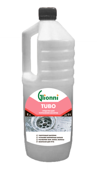 GLIONNI TUBO (Тубо) 1л Ср-во д/устранения засоров (CMG-02-016-01T)