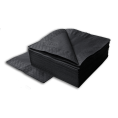 Салфетки LIME 2-сл, 24*24см, 250л, чёрные (510150)