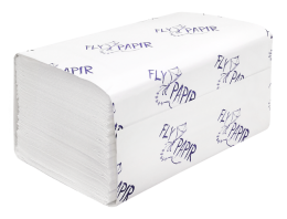 Полотенца бумажные листовые FlyPapir Premium V-сложения (ZZ), 2-слойные, 200 листов, H3, (262202)