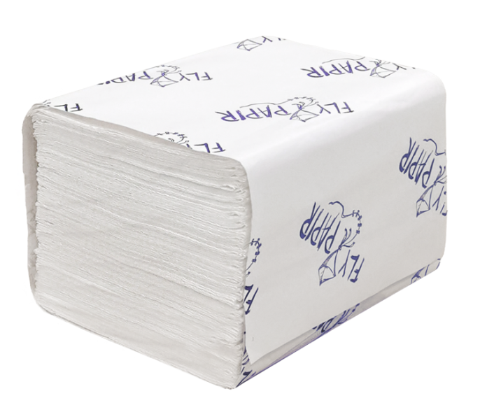 Салфетки бумажные для диспенсера FlyPapir Premium, 2-слойные, 200 листов, N4 (170200)